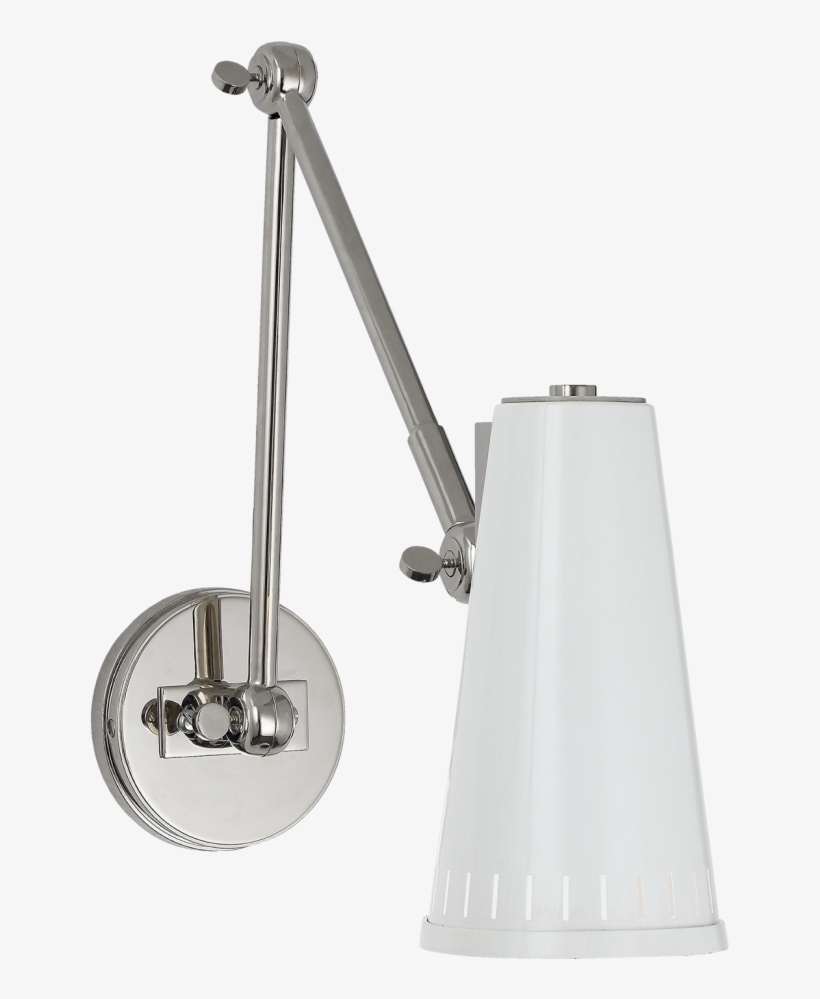 Bronze Swing Arm Lamp Extendable Wall Sconce Wall Hanging - Visual Comfort Tob 2066pn-aw Thomas O'brien Modern, transparent png #3663675