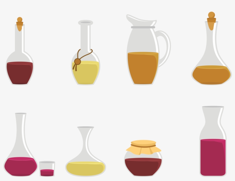 Wine Bottle Vector Png Download - Decanter, transparent png #3663699