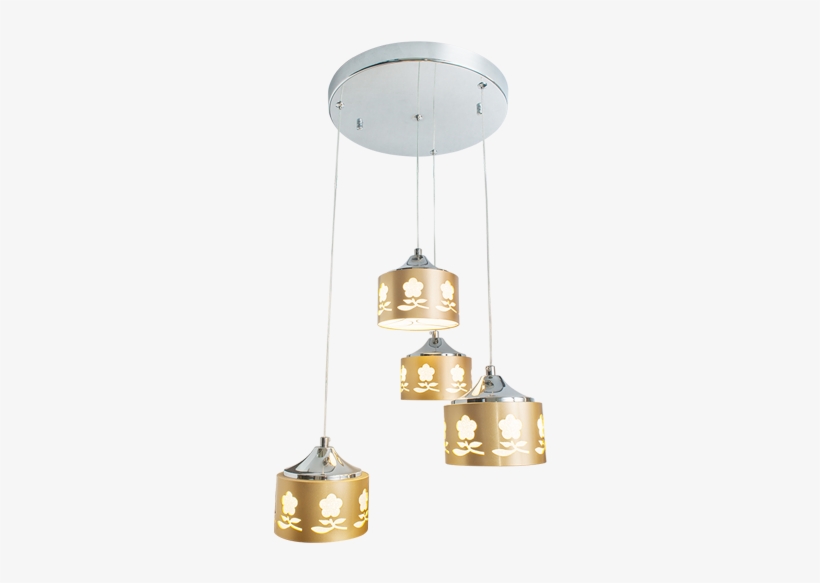 H506 Flower Gold - Pendant Light, transparent png #3663702