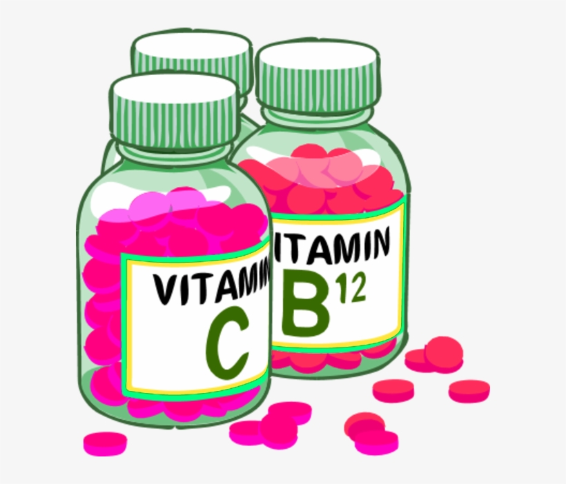 Molecules Clipart Bottle - Vitamin Clipart, transparent png #3663705