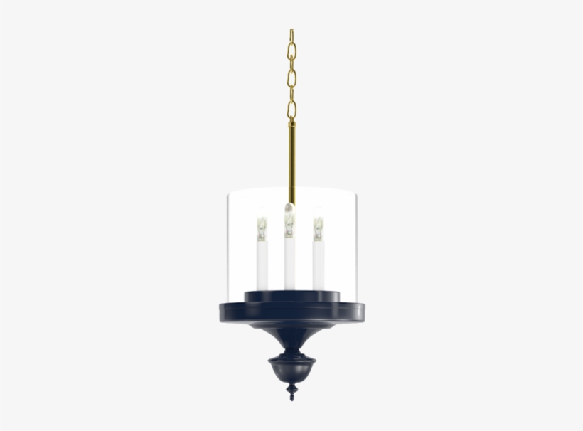 Little Greenwich Hanging Pendant With Brass - Chandelier, transparent png #3663753