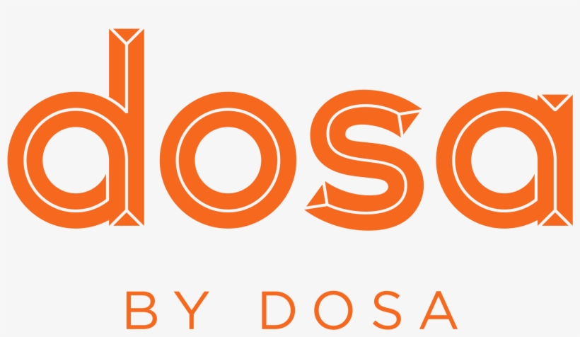Dosa By Dosa Logo Blk Orange - Jpeg, transparent png #3663875