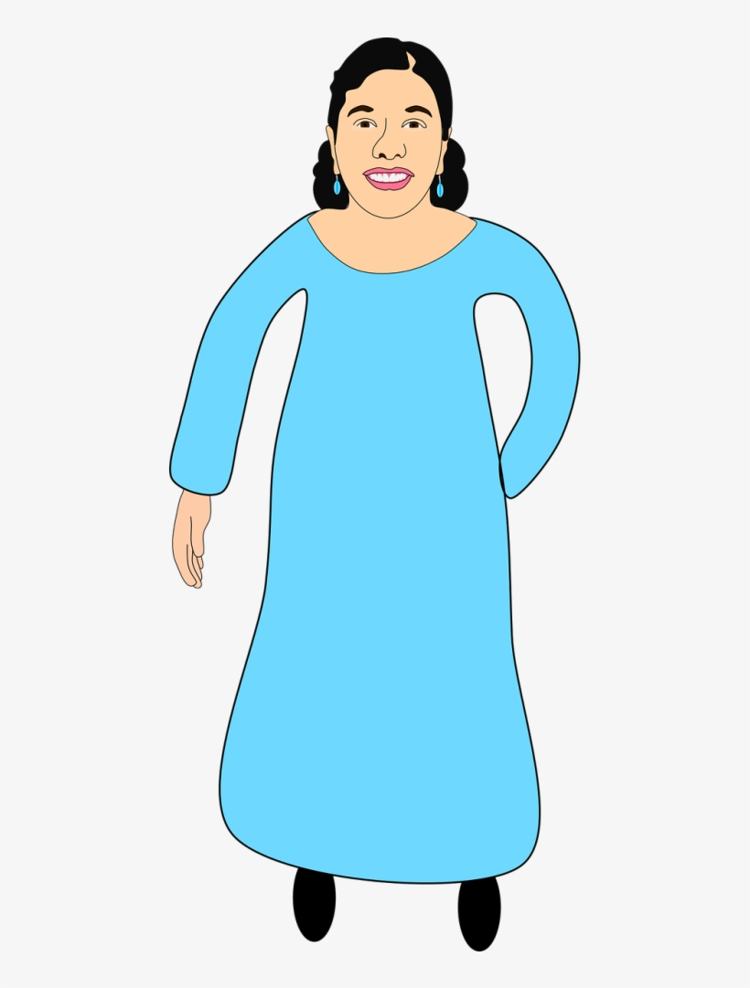 Asian Indian,comic Vector Graphics - Indian Woman Character Png, transparent png #3664109