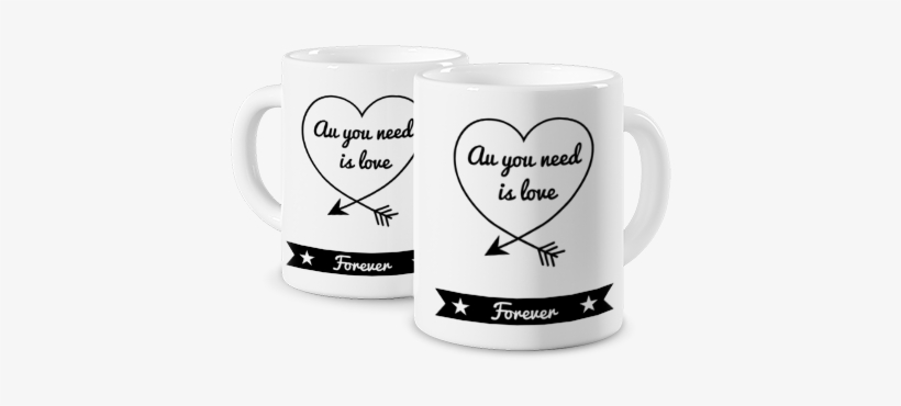 Photo Mug Coloured Mug Love Forever - Love, transparent png #3664269