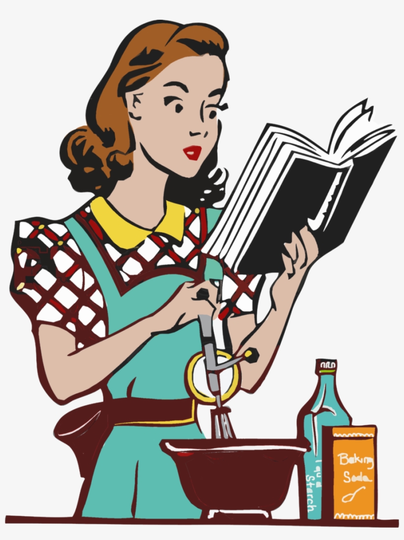 Clipart Woman Cooking
