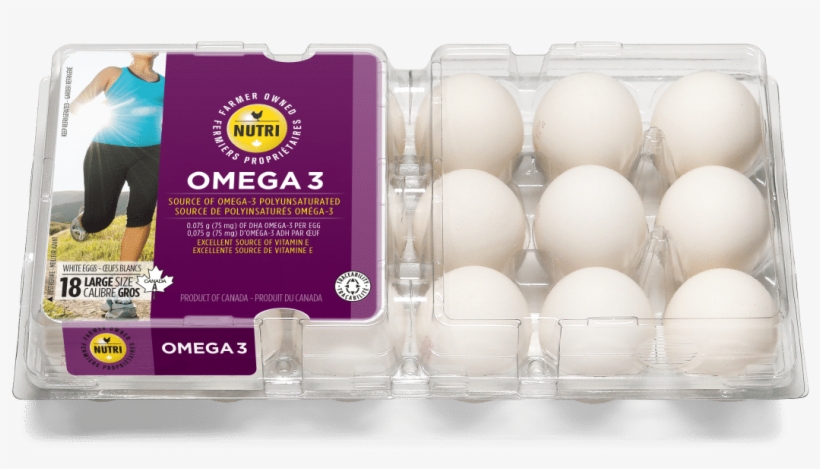 Omega 3 Large White Eggs - Omega 3 Eggs, transparent png #3664493