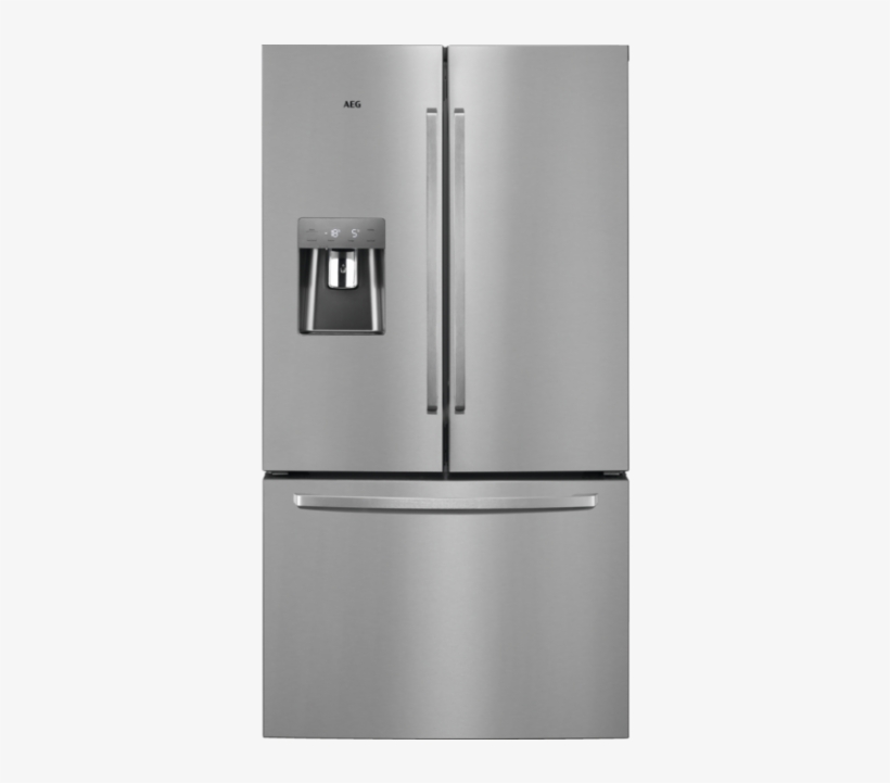 Aeg Rmb76311nx 91cm 'american' In Stainless Steel Frost - Fridge Freezer With Drawers, transparent png #3664515