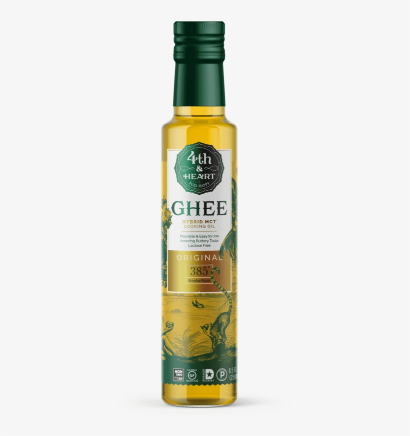 Ghee Oil - 4th & Heart Ghee Hybrid Mct Cooking Oil, transparent png #3664645