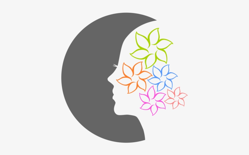 Female Face Flower Logo Object - Woman Face Free Logo, transparent png #3664730