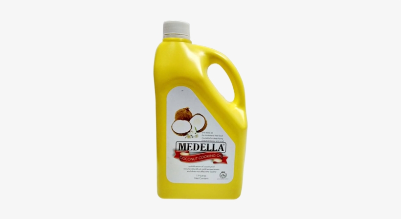 Medella Premium Coconut Cooking Oil > - Bottle, transparent png #3664867