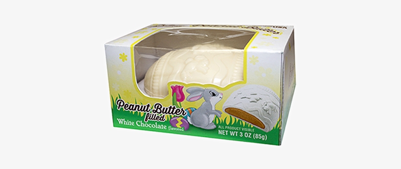 Palmer Peanut Butter Filled White Chocolate Egg 3 Oz - Palmer White Chocolate Peanut Butter Egg, transparent png #3665248