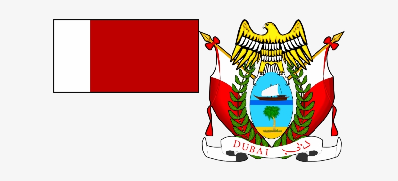 Dubai Flag & Coat - Dubai Emblem, transparent png #3665375