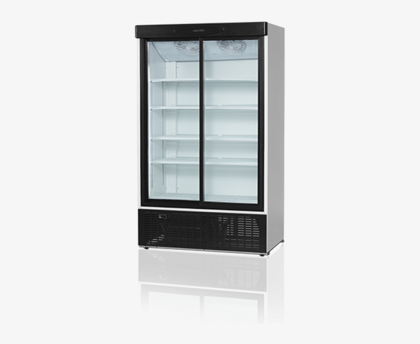 Tefcold Fs1202s Glass Door Fridge - Tefcold Fs1202s Double Sliding Door Fridge, transparent png #3665457