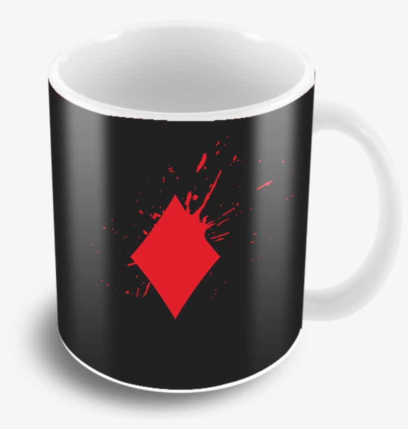 Poker Diamond Icon Splash Diwali Coffee Mug - Mug, transparent png #3665532