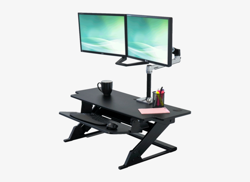Imovr Ziplift Hd Stand Up Desk Converter Review - Standing Desk, transparent png #3665925