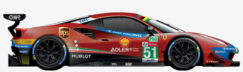 2017 Ferrari 488 Gte, transparent png #3665990