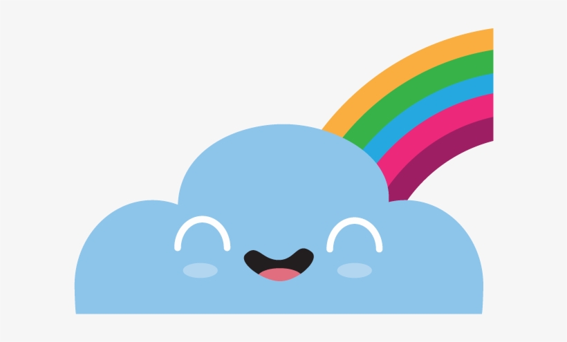 Cute Cloud Rainbow - Music, transparent png #3666259