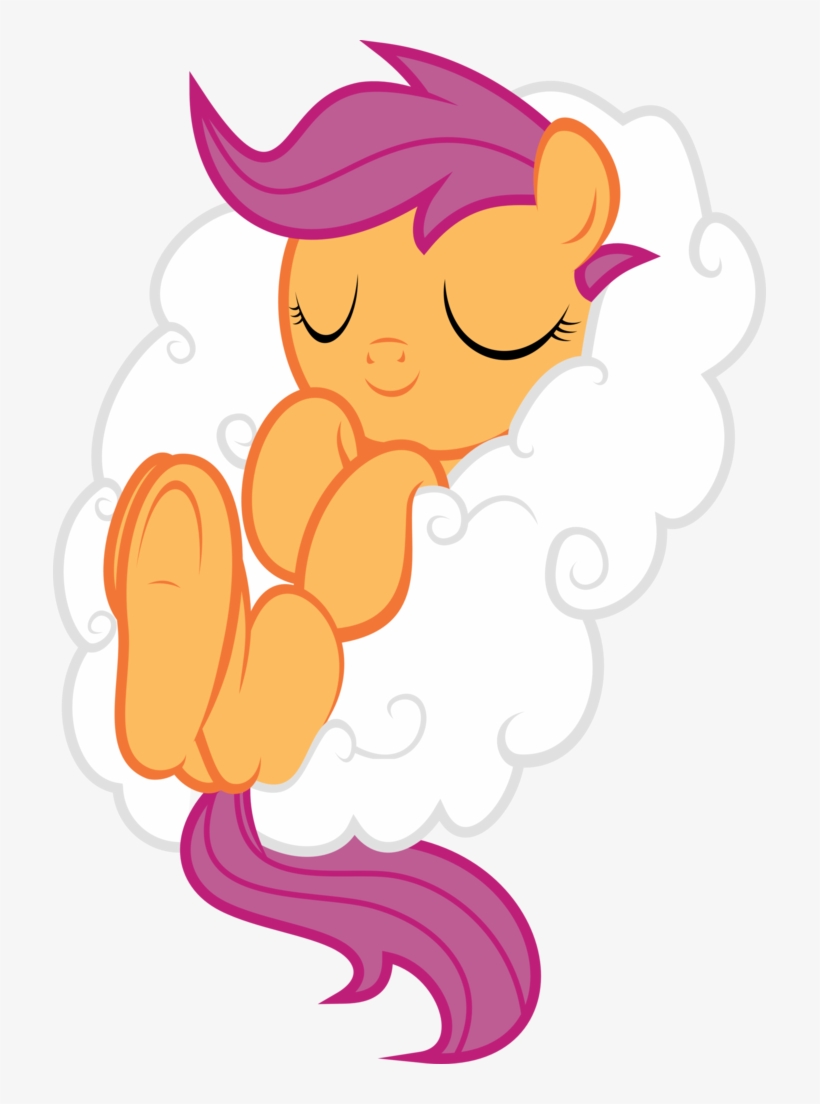 Iamadinosaurrarrr, Cloud, Cloud Bed, Cute, Cutealoo, - Scootaloo, transparent png #3666282