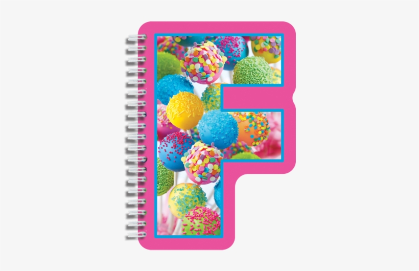 F Initial Notebook - Iscream Letter F Shaped Spiral-bound Lined-page 6.5", transparent png #3666959