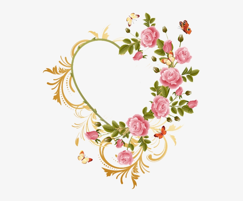 Heart Frame Png - Happy Rose Day Yellow Rose, transparent png #3668041