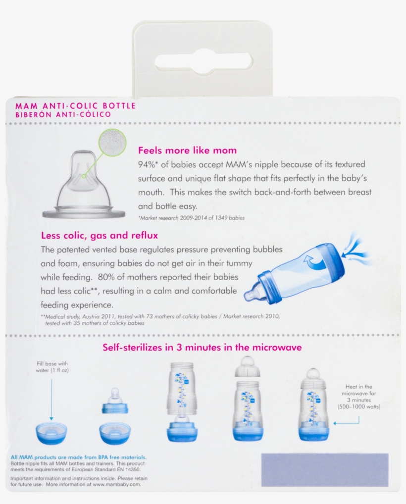 mam microwave bottle self sterilizer
