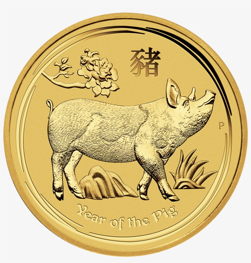 2019 Australian Lunar Pig 1/2oz Gold Coin - Year Of The Dog Gold Coin, transparent png #3668208