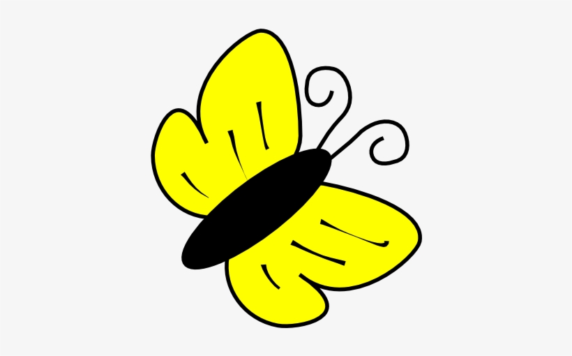 Yellow Butterfly Clipart Png, transparent png #3668500