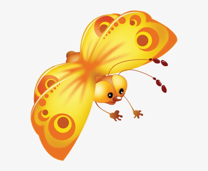 Clipart Resolution 600*600 - Butterfly Cartoon Variation Clipart, transparent png #3668989