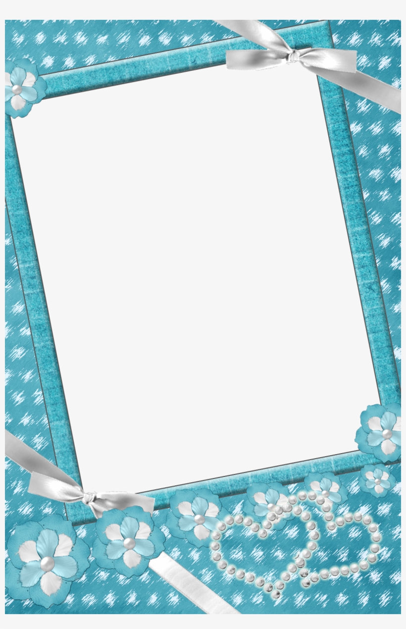 Transparent Blue Png Baby Frame Gallery Yopriceville - Blue Romantic Frame Png, transparent png #3669022
