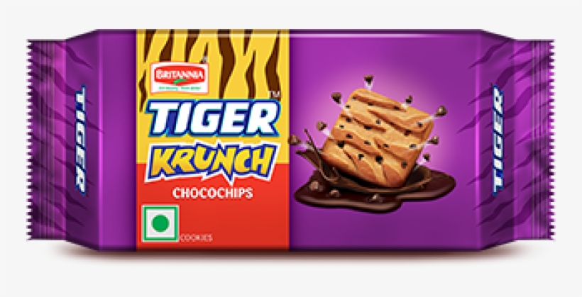 More Views - Britannia Choco Chips Tiger Krunch Biscuits, 64g, transparent png #3669069