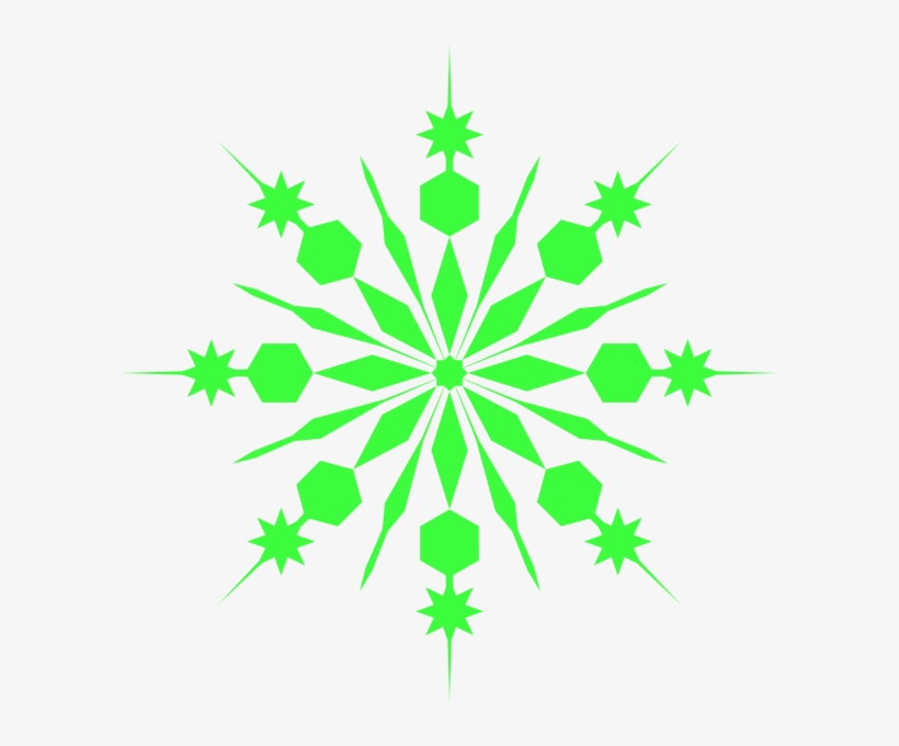 Light Green Snowflake Clip Art At Clker - Purple Snowflake Transparent Clipart, transparent png #3669228