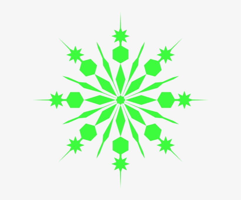 Light Green Snowflake Clip Art At Clker - Purple Snowflake Transparent Clipart, transparent png #3669228