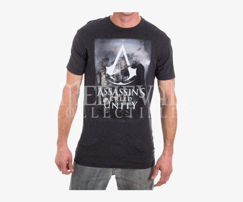 Assassins Creed Unity T-shirt - T Shirt Assassin's Creed Unity, transparent png #3669665