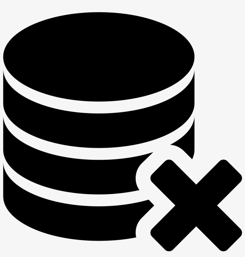 Delete Database Icon - Data Delete Icon Png, transparent png #3670183