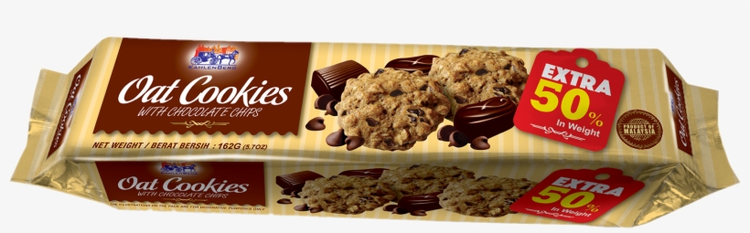 Oat Cookies With Chocolate - Kahlenberg Oat Cookies With Chocolate Chips - 5.7 Oz, transparent png #3670220