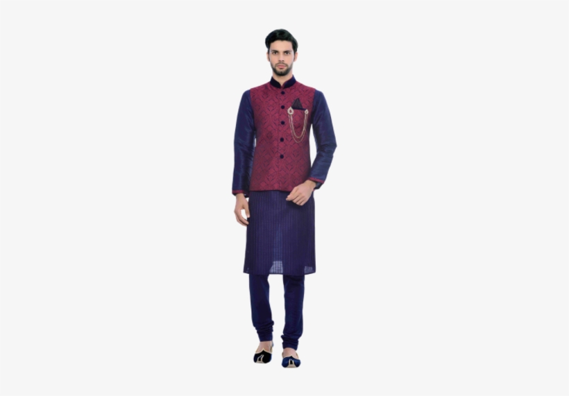 Mens Attractive Blue Kurta - Gents Kurta Pajama Png, transparent png #3670258