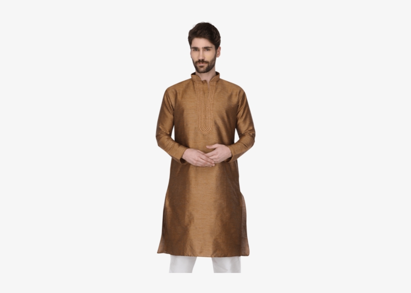 Men Solid Kurta Pyjamas - Kurta, transparent png #3670378