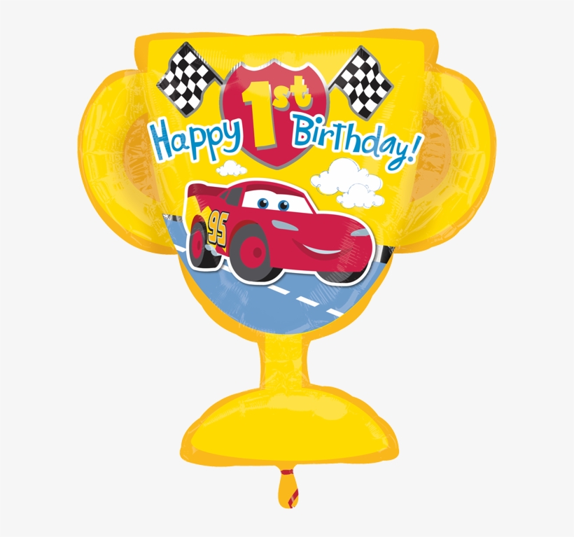 Feliz 1er Cumpleaños, Cars De Disney - Happy 1st Birthday Cars, transparent png #3670487