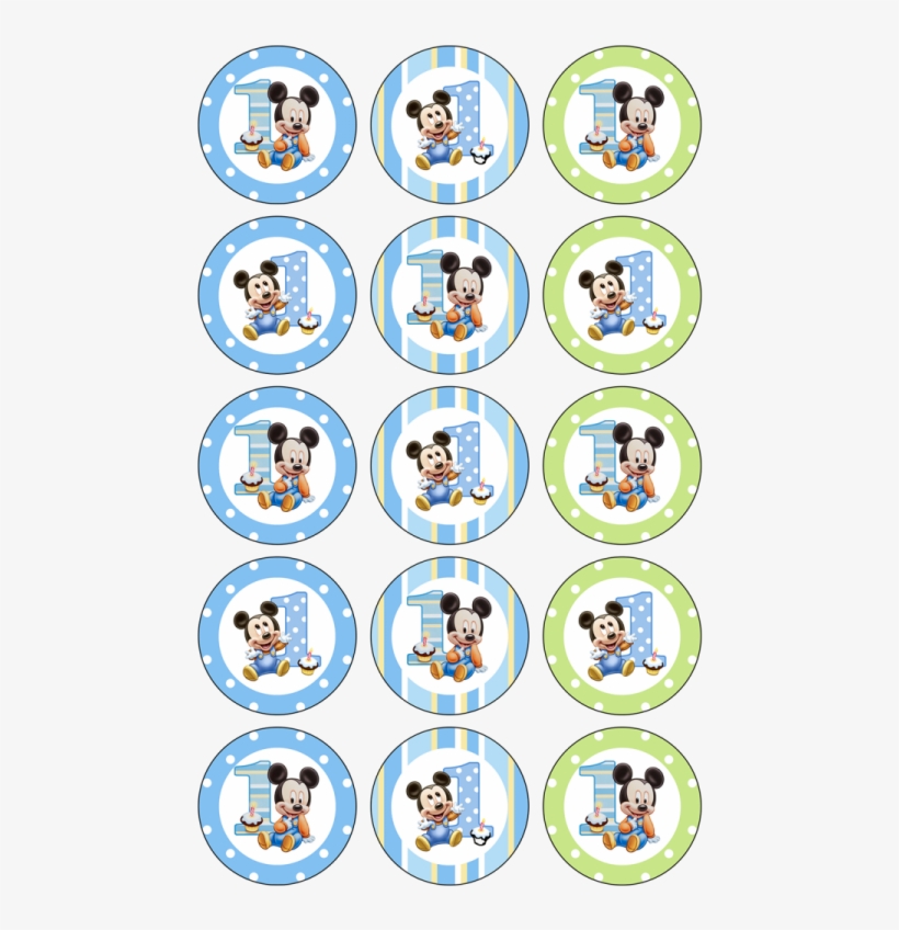 Mickey Mouse 1st Birthday Or (30x - 12 1st Mickey Mouse Stickers Birthday Party 2.5 Inch, transparent png #3670631