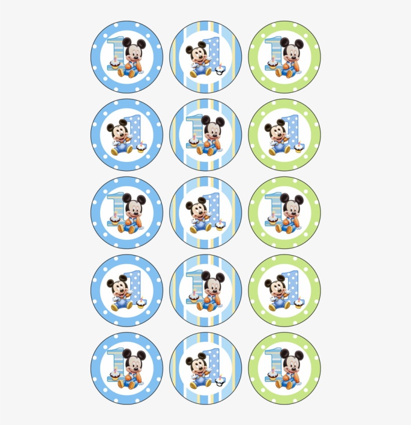 Mickey Mouse 1st Birthday Or (30x - 12 1st Mickey Mouse Stickers Birthday Party 2.5 Inch, transparent png #3670631