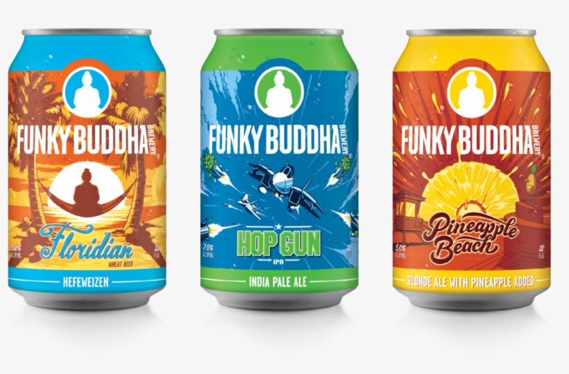 Fbb 12oz Cans Preview - Funky Buddha Pineapple Beach Can, transparent png #3670828
