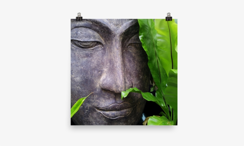 Zen Buddha Statue Photo Paper Poster - Quadro Decorativo Em Vidro Zen 60x80cm, transparent png #3670834