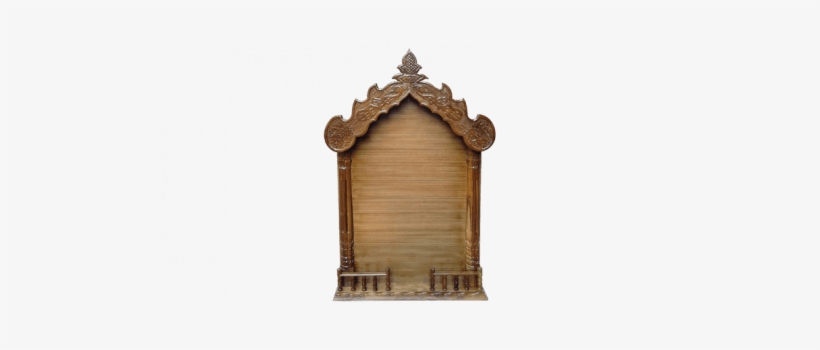 Wooden Temple Frame With Peacock Motifs On Two Sides - Peafowl, transparent png #3671034