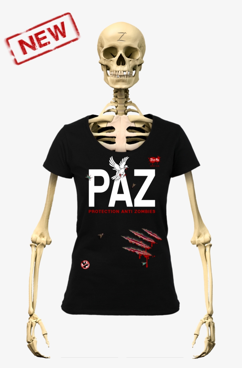 Zombe T-shirt Anti Zombie Paz For Women - Zombie, transparent png #3671143