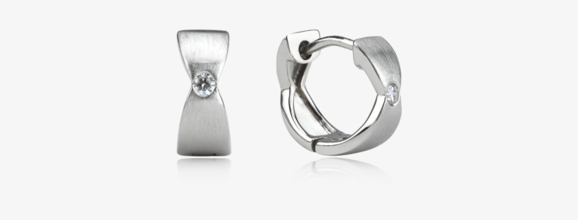 Lady's Sterling Silver Earrings - Cubic Zirconia 925 Sterling Silver Earrings-cintazz, transparent png #3671353