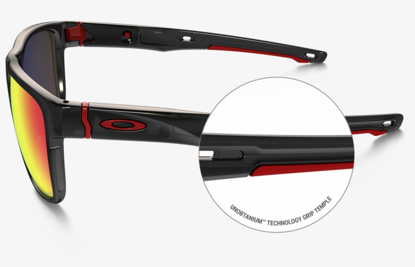 Sport Nosepads And Temples - Oakley Crossrange Oo 9361 - Polished Black/prizm Golf, transparent png #3671505