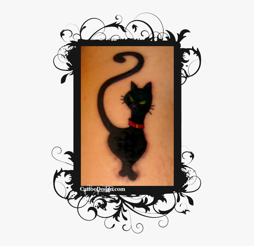 Add A Gold Angel Crown With Maybe Wings - Black Panther Cub Tattoo, transparent png #3671882