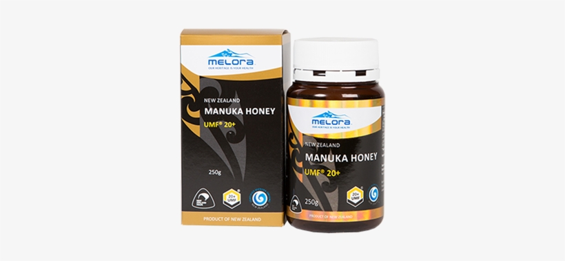 Umf 20 Manuka Honey 250g - Melora Umf 20+ Manuka Honey, 250g (8.8z), transparent png #3672124