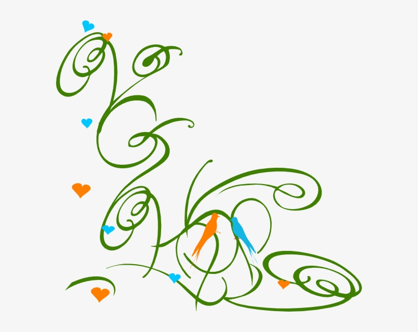 How To Set Use Decorative Swirl Green Clipart - Swirl Hearts Svg Free, transparent png #3672352
