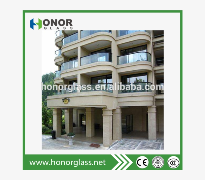 Top Grade Interior/exterior Stair Frameless Balcony - Guard Rail, transparent png #3672502